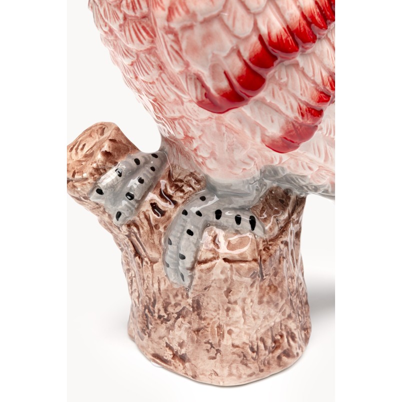 Figurine décorative Papagayo fuchsia 33cm