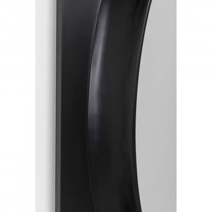 Mirror Aero LED 141x80cm black Kare Design