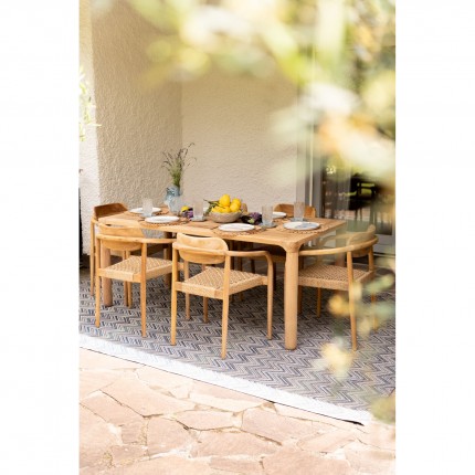 Outdoor Set Bella table 200x100cm and 6 chairs Kare Design
