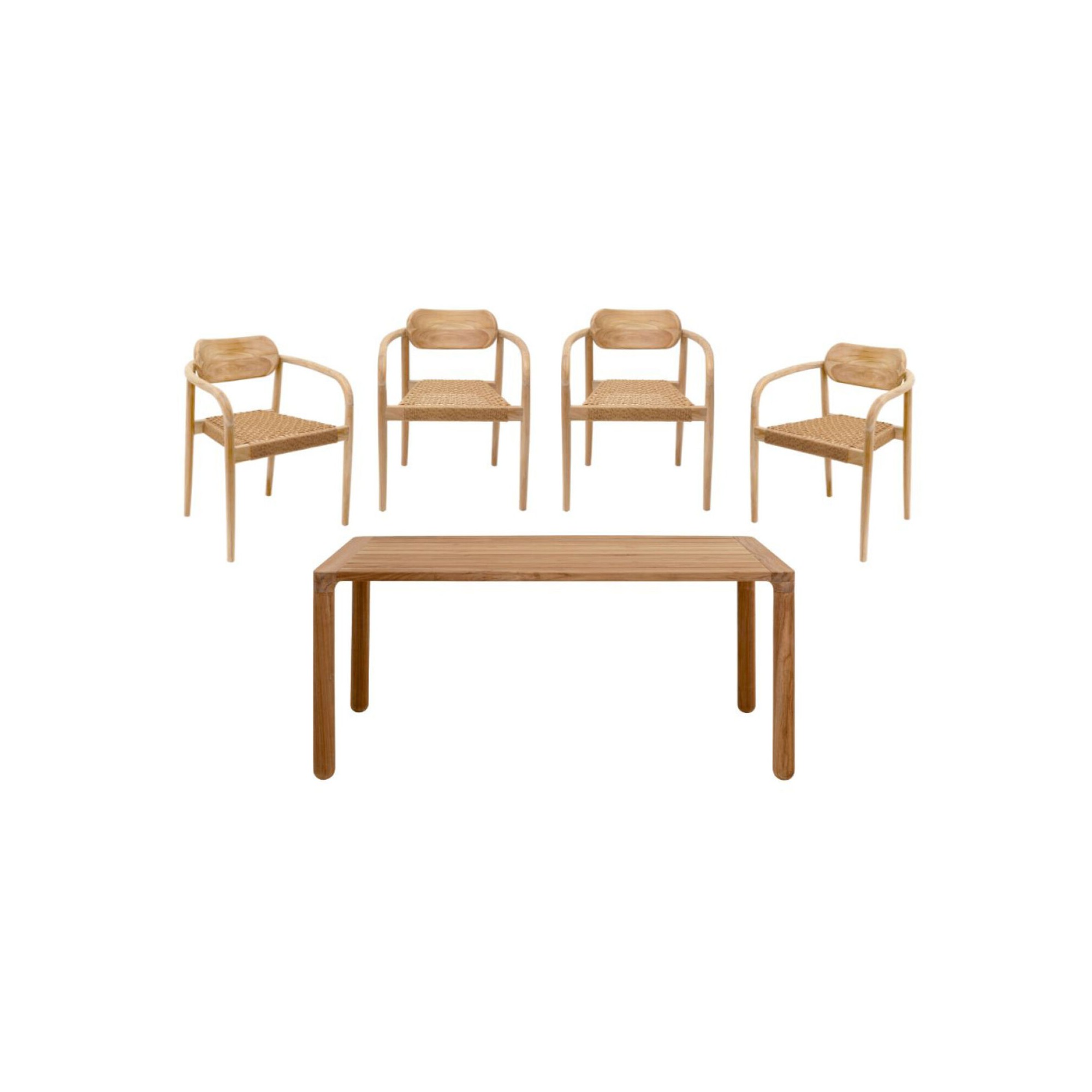 Ensemble jardin Bella 5pcs marron