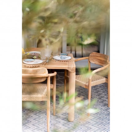 Ensemble de jardin Bella table 180x90cm et 4 chaises Kare Design