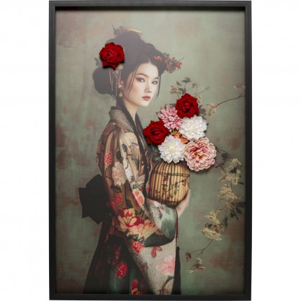 Canvas Picture woman in kimono 84x124cm Kare Design