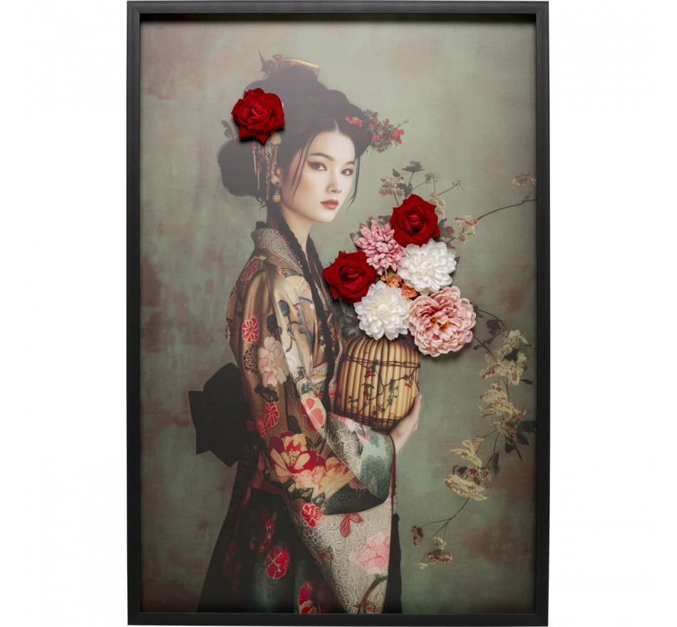 Canvas Picture woman in kimono 84x124cm Kare Design Canvas Picture woman in kimono 84x124cm Kare Design
