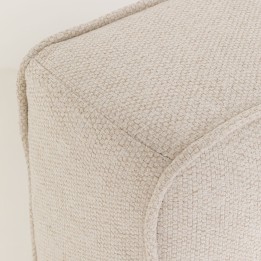 Lit une place en tissu beige - East Side - Kare Design