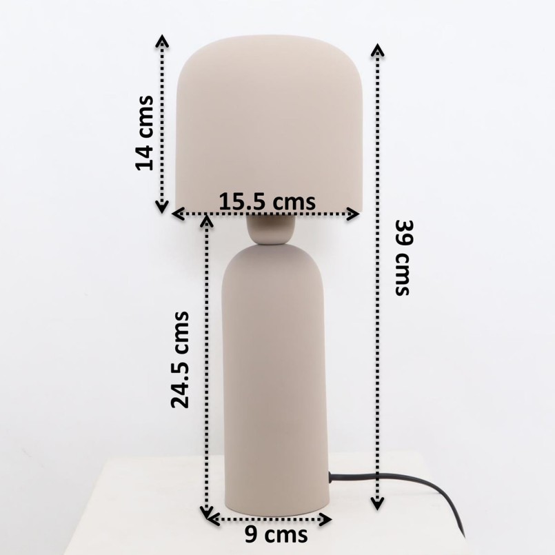 Lampe beige en acier - Maya - Kare Design