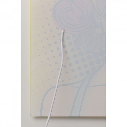 Tableau LED femme BD 39x39cm Kare Design