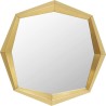 Miroir mural Octagon or 80x80cm