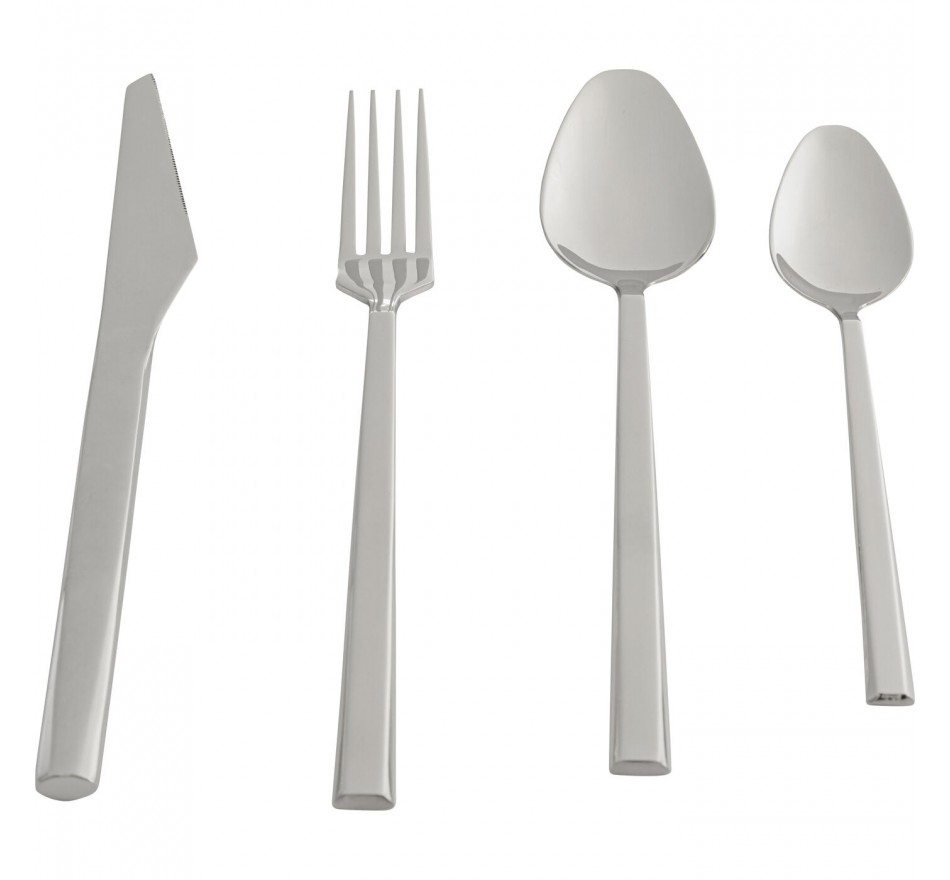 Cutlery Adella silver (16-part) Kare Design