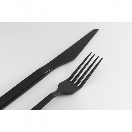 Cutlery Adella black (16-part) Kare Design