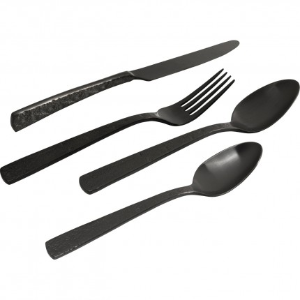 Cutlery Alana anthracite (16-part) Kare Design