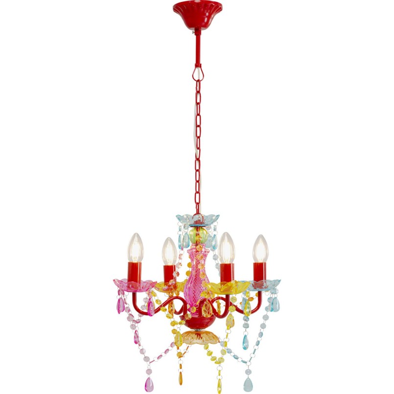 Suspension Starlight 4 branches multicolore