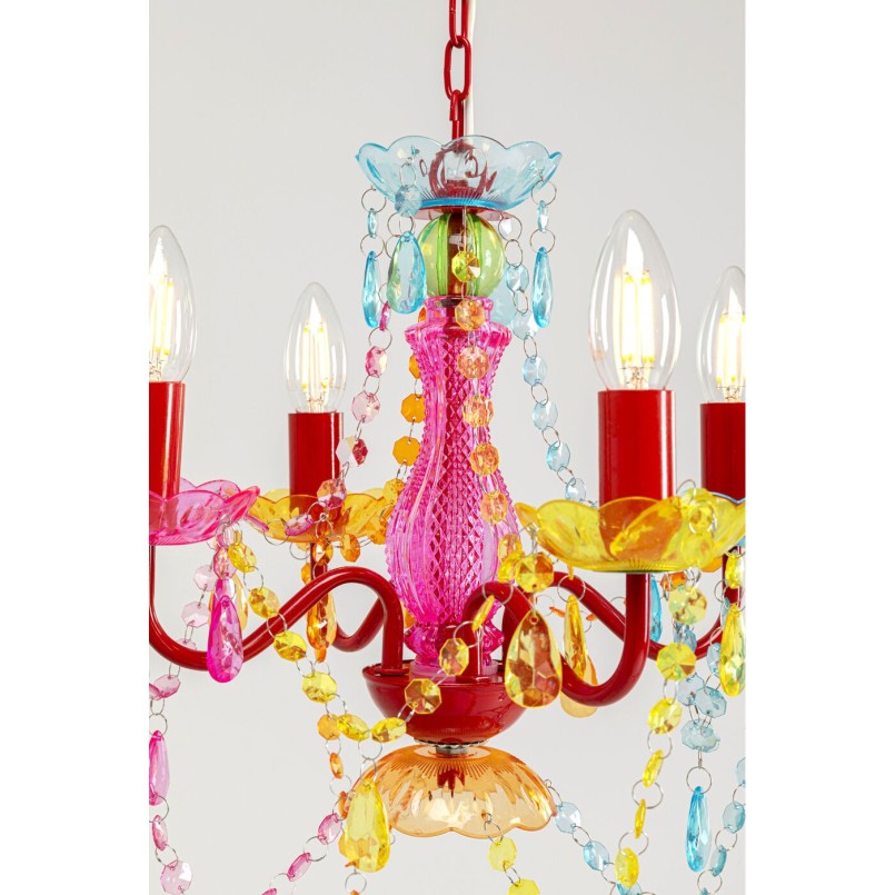 Suspension Starlight 4 branches multicolore