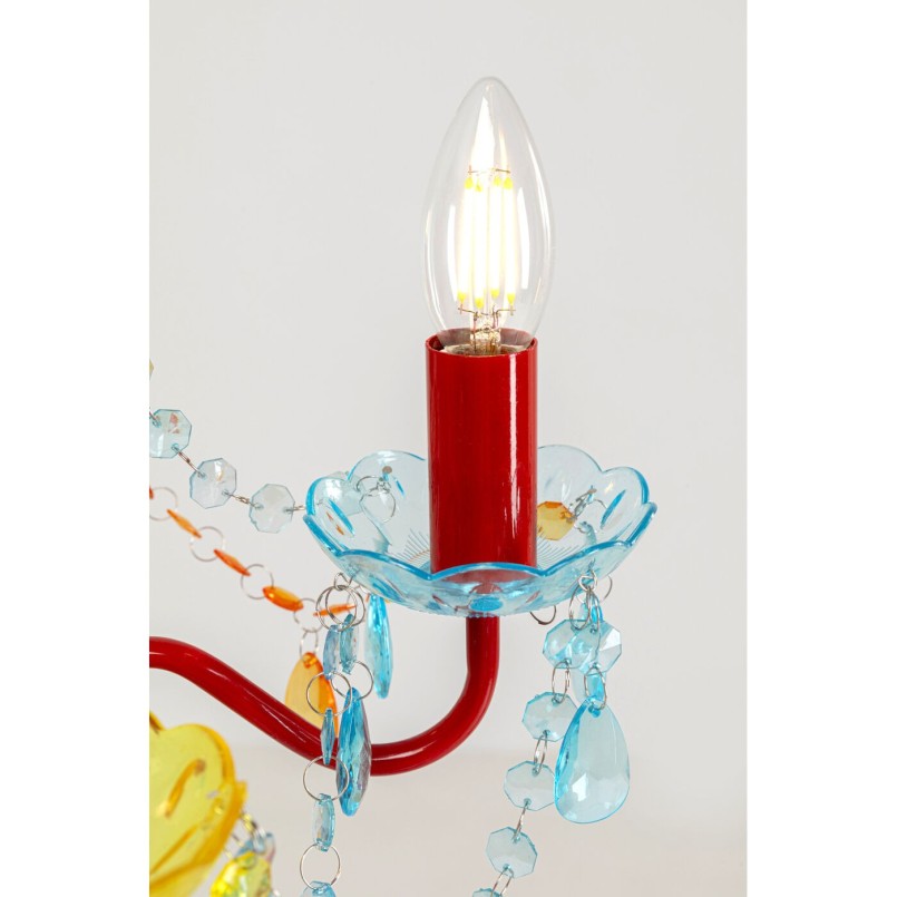 Suspension Starlight 4 branches multicolore
