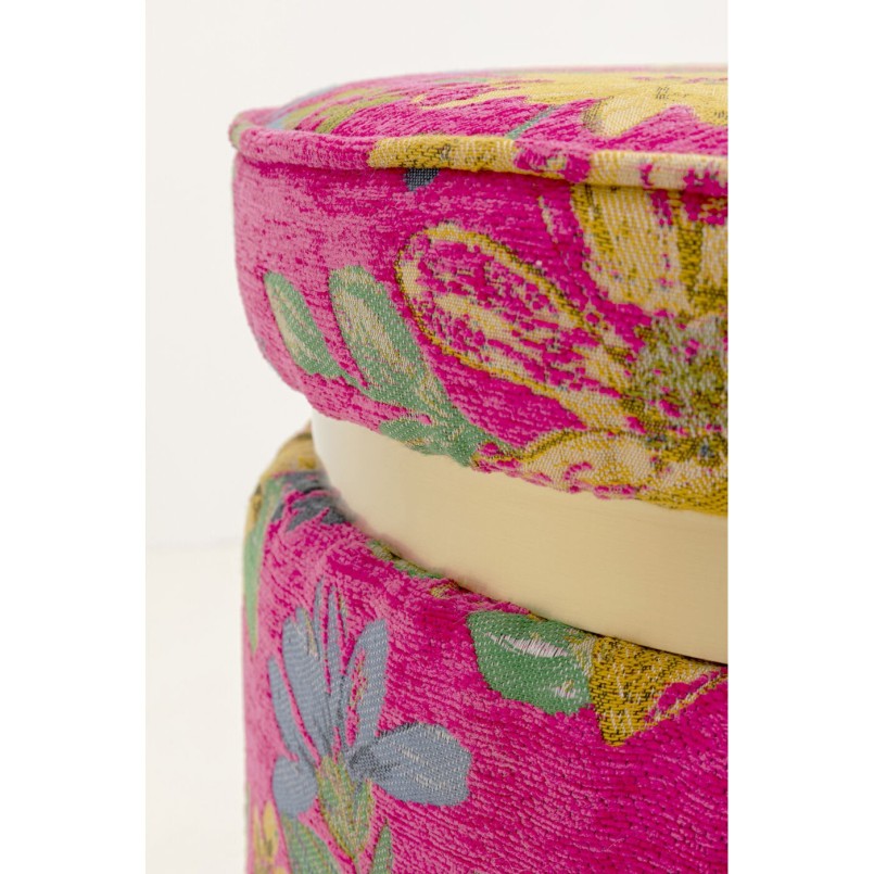 Tabouret Flower Fever pink Ø39cm