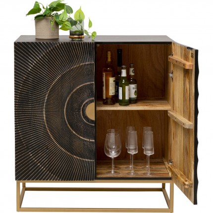 Buffet Madeira 2 portes noir Kare Design