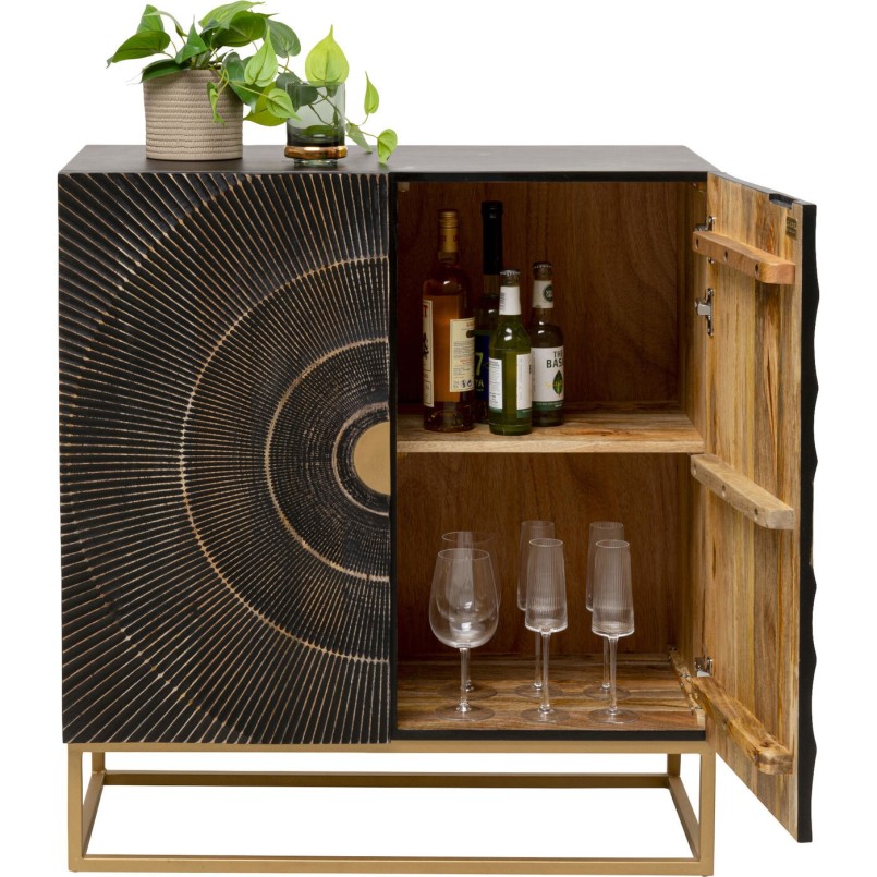 Buffet noir en bois sculpté - Madeira - Kare Design