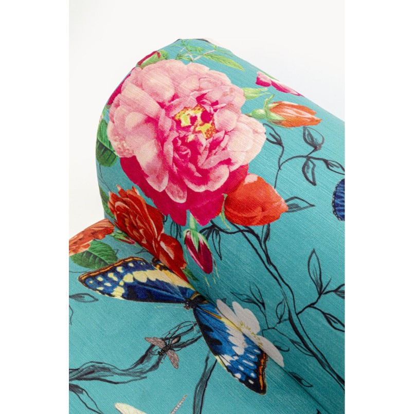 Banc bleu à fleurs - Wing Flower Fever - Kare Design