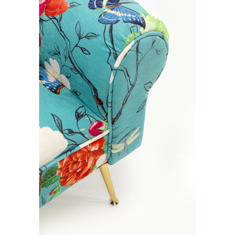 Banc bleu à fleurs - Wing Flower Fever - Kare Design