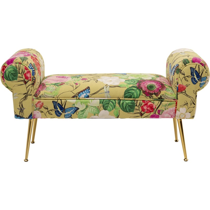 Banc jaune à fleurs - Wing Flower Fever - Kare Design