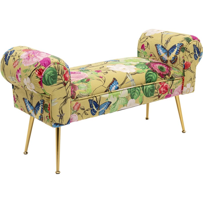 Banc jaune à fleurs - Wing Flower Fever - Kare Design