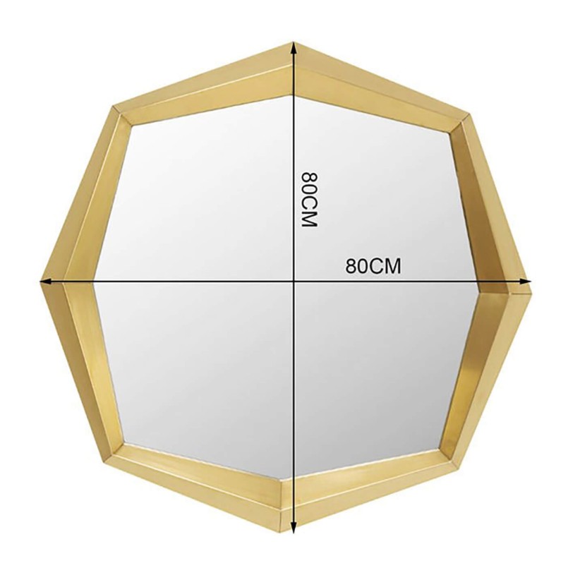 Wall mirror Octagon 80x80cm gold Kare Design