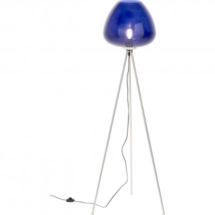 Lampadaire Sphere 146cm bleu Kare Design