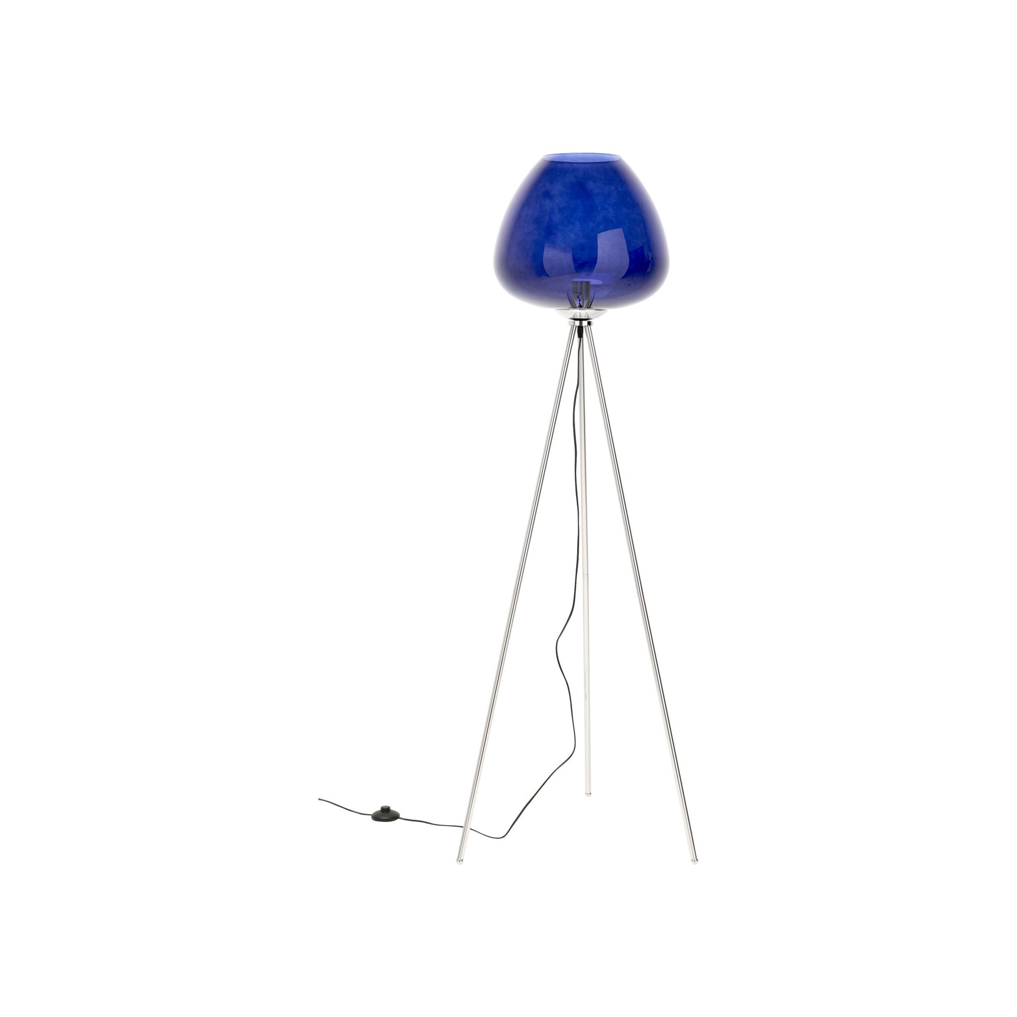 Lampadaire Sphere 146cm bleu Kare Design