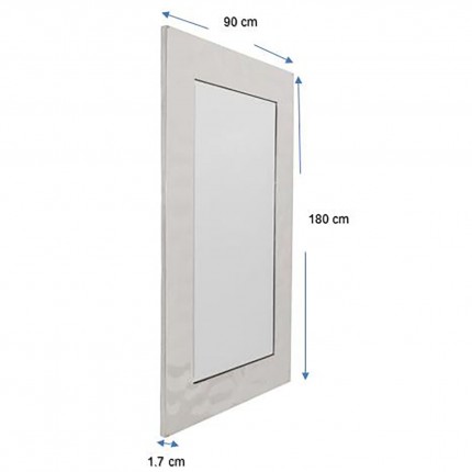 Wall Mirror Caldera 180x90cm chrome Kare Design