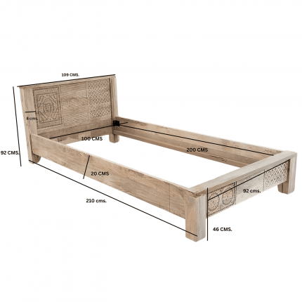 Lit Puro haut 100x200cm Kare Design