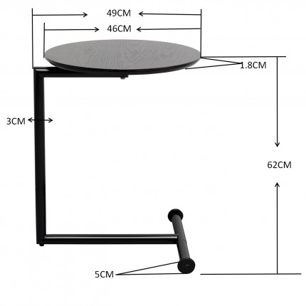 Table d'appoint Easy Living beige Kare Design