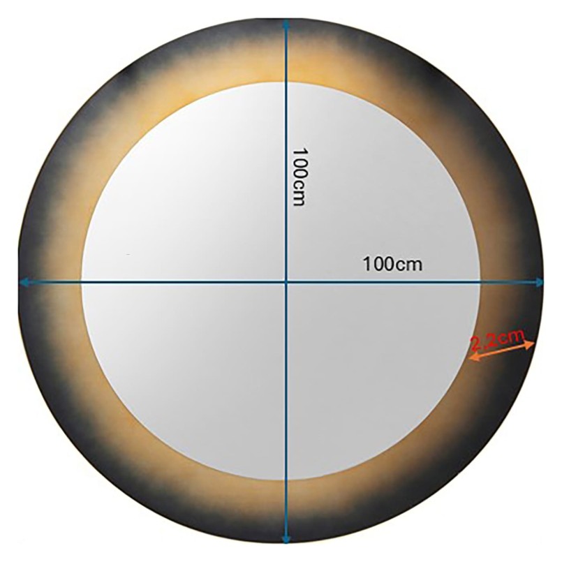 Black and brown gradient steel mirror - Prezioso - Kare Design