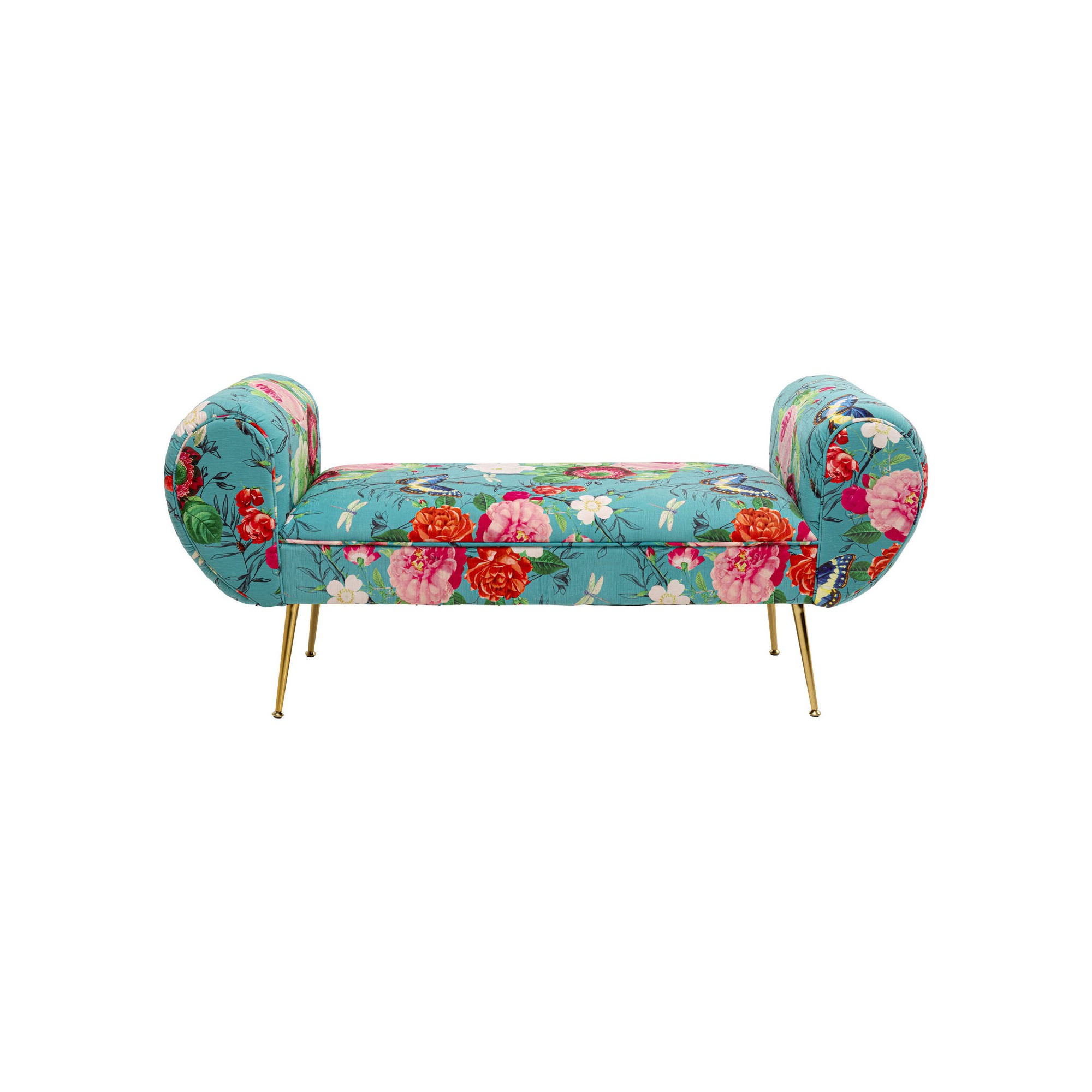 Banquette Trono Flower Fever bleu 140cm