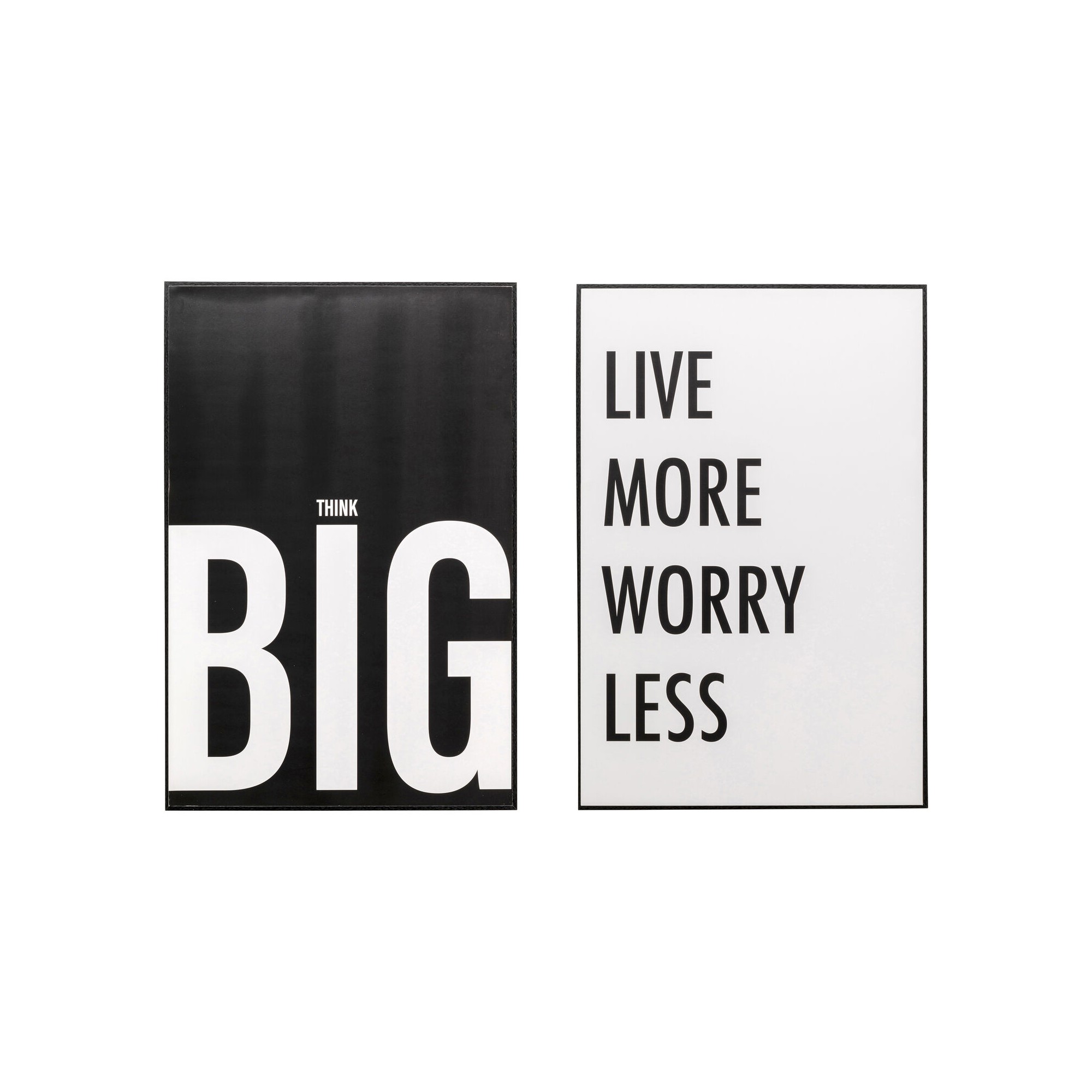 Tableau encadré Big Live More (2/Set)