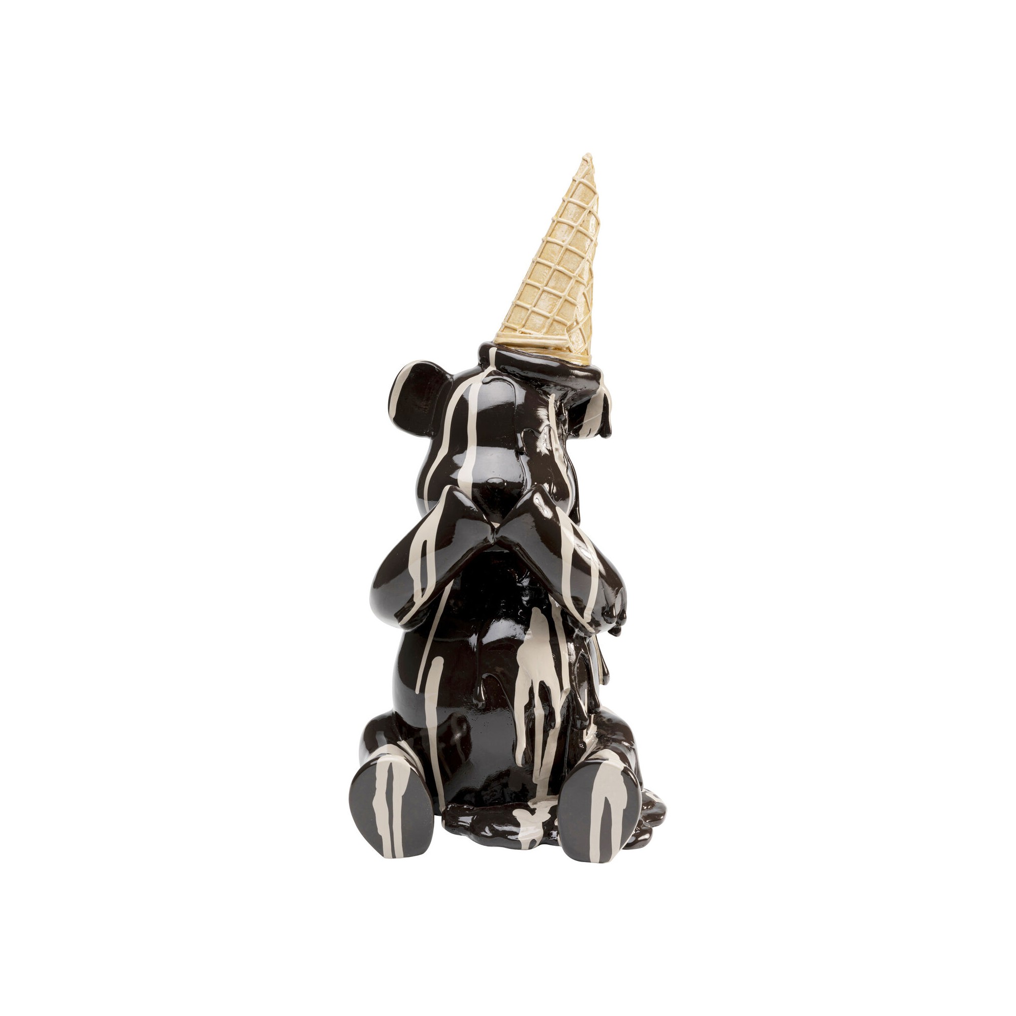 Figurine décorative Sitting Gelato Bear noir 37cm