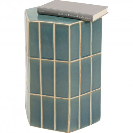 Side Table Bliss Tile Ø41cm blue Kare Design