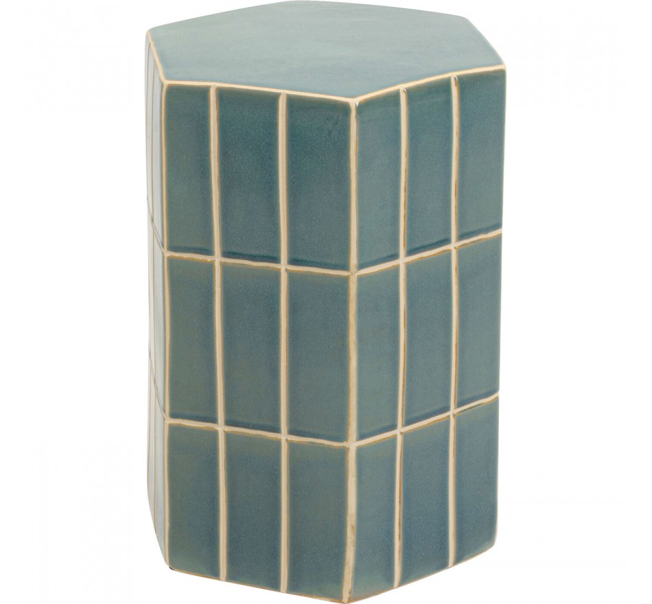 Table d'appoint Bliss Tile 41cm bleue Kare Design