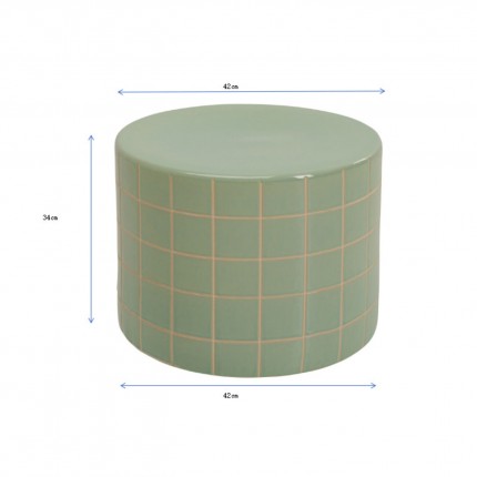 Table d'appoint Bliss Tile 42cm verte Kare Design