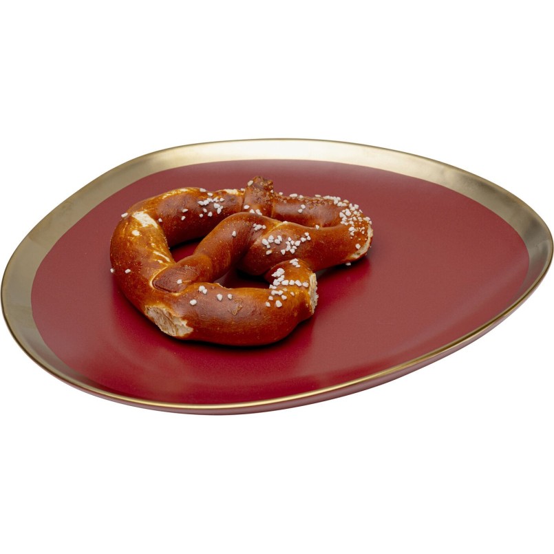 Assiette creuse Vibrations rouge Ø19cm