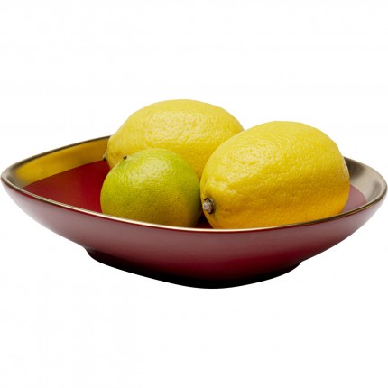 Assiettes creuses Vibrations 19cm rouges set de 4 Kare Design