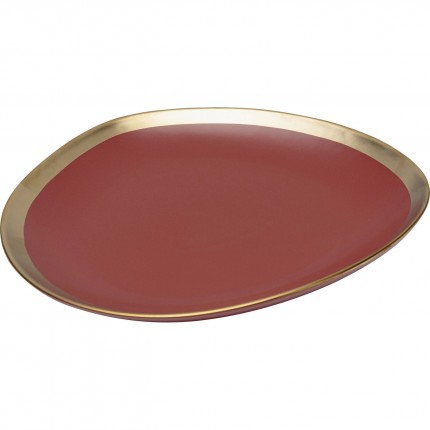 Assiettes Vibrations 21cm rouges set de 4 Kare Design
