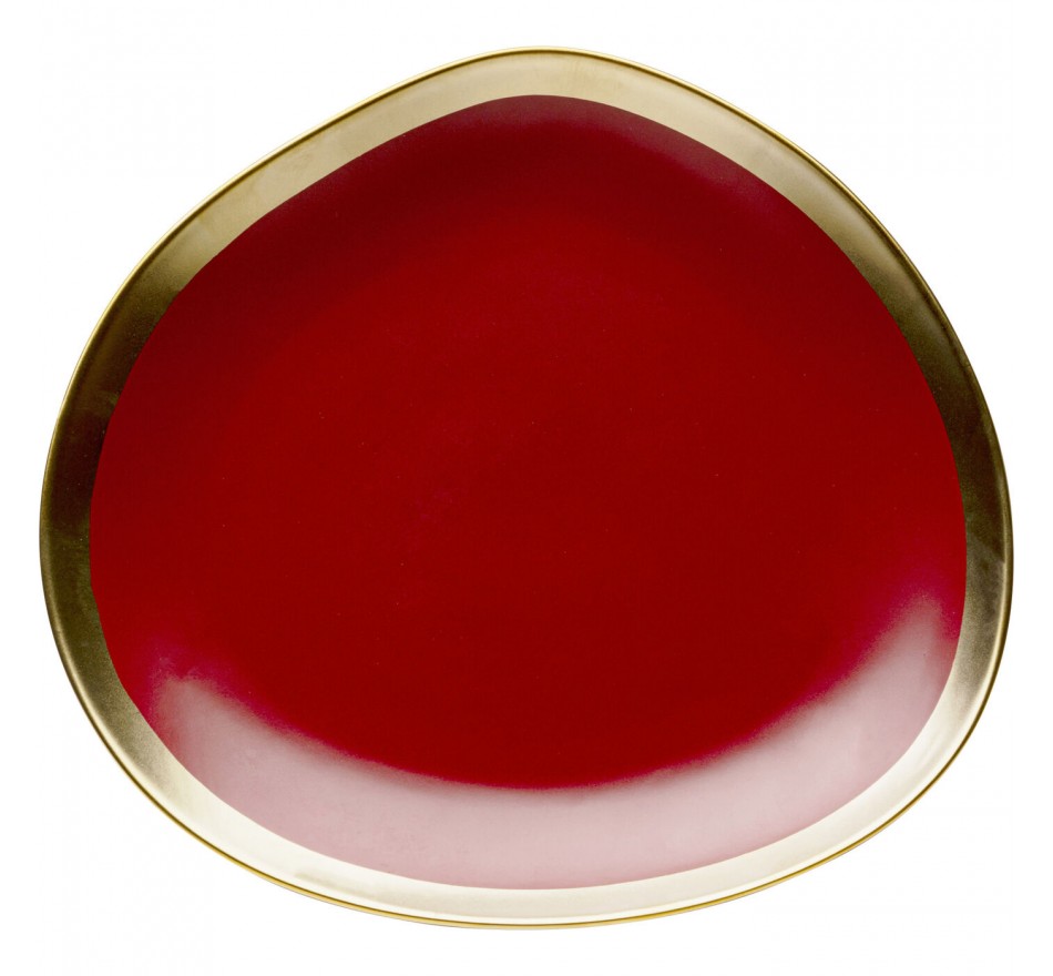 Plate Vibrations Ø21cm red (4/set) Kare Design