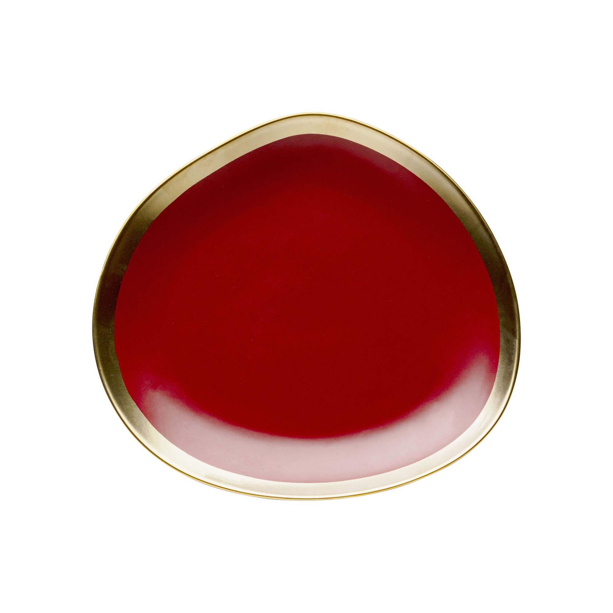 Assiette Vibrations rouge Ø21cm