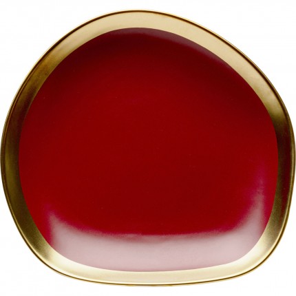 Plate Vibrations Ø27cm red (4/set) Kare Design