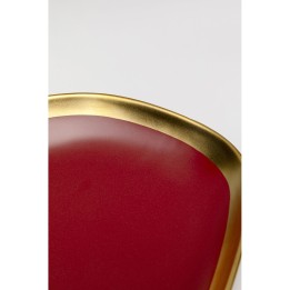 Assiette Vibrations rouge Ø27cm