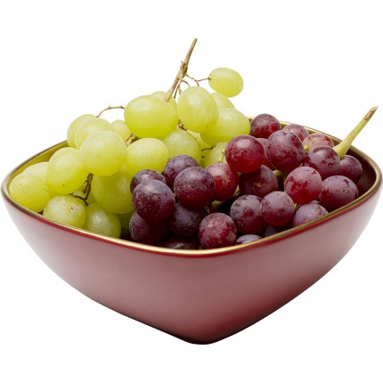 Bols Vibrations 18cm rouges set de 4 Kare Design