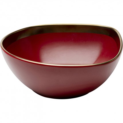 Bols Vibrations 18cm rouges set de 4 Kare Design