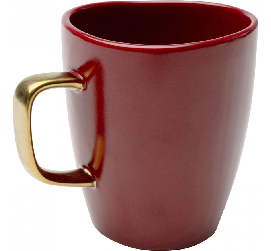 Mugs Vibrations rouges set de 4 Kare Design