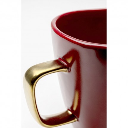 Mug Vibrations red (4/set) Kare Design