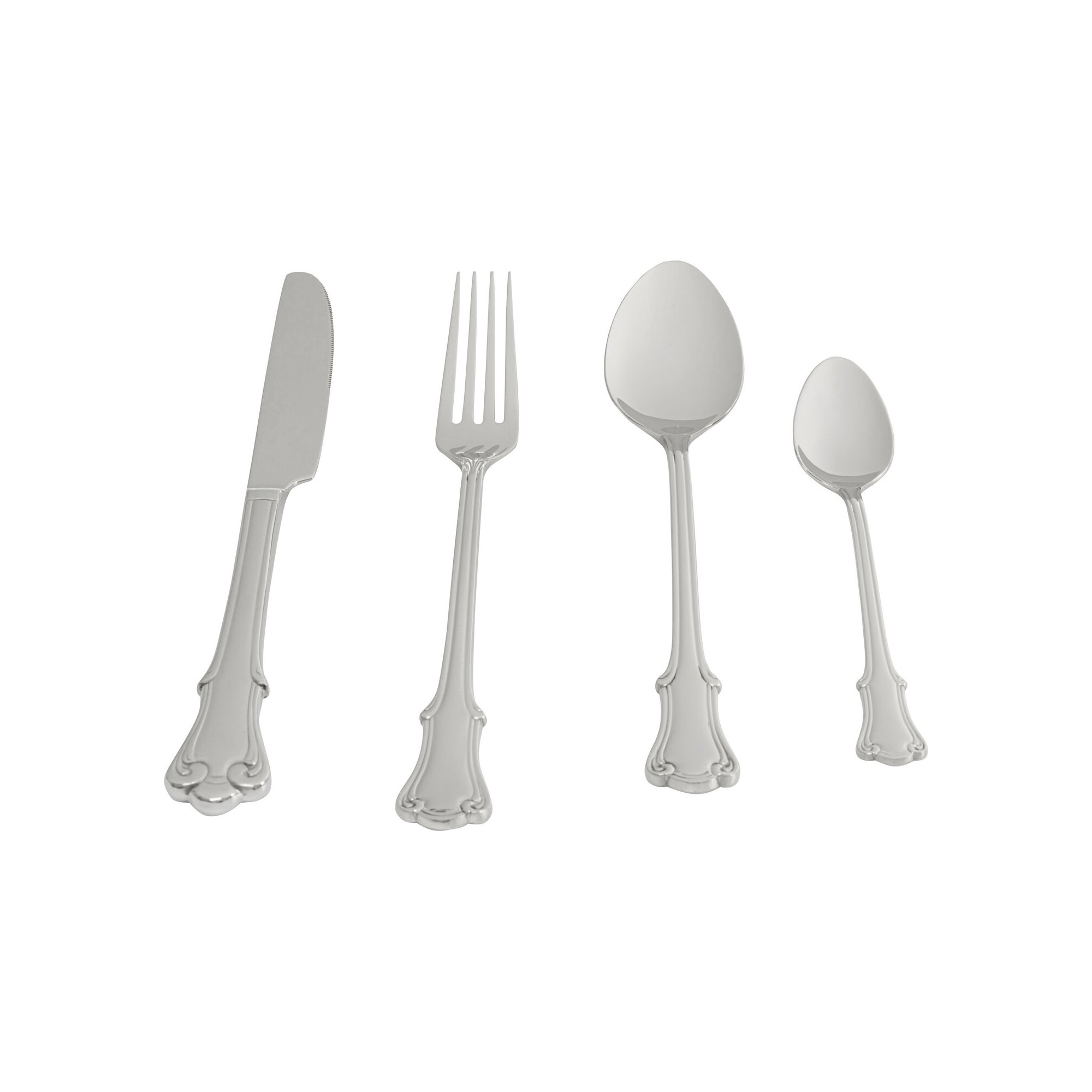 Couverts Andrina 16 pièces argentés Kare Design