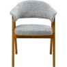 Chair with armrests Jonte blue Kare Design